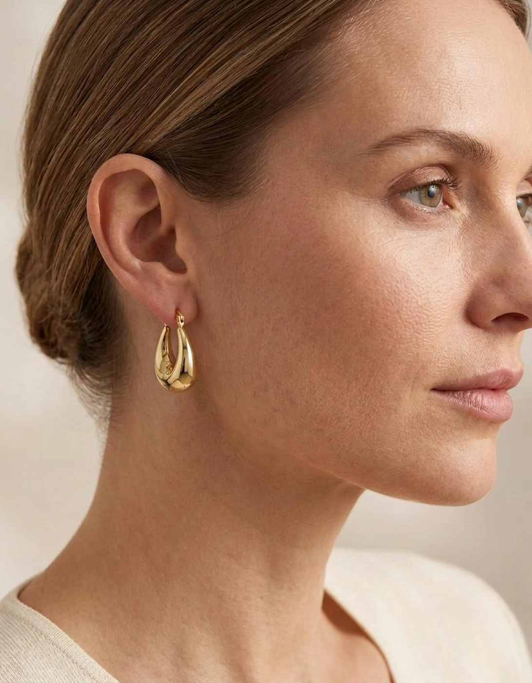 Berdine Gold Hoop Earrings
