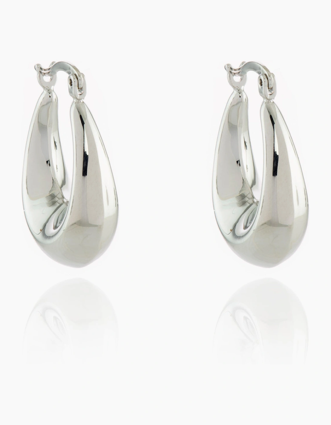 Berdine Silver Hoop Earrings