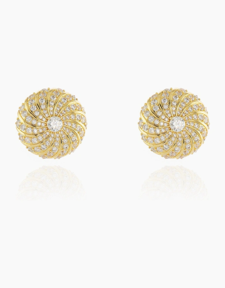 Rimon Gold Clip On Earrings