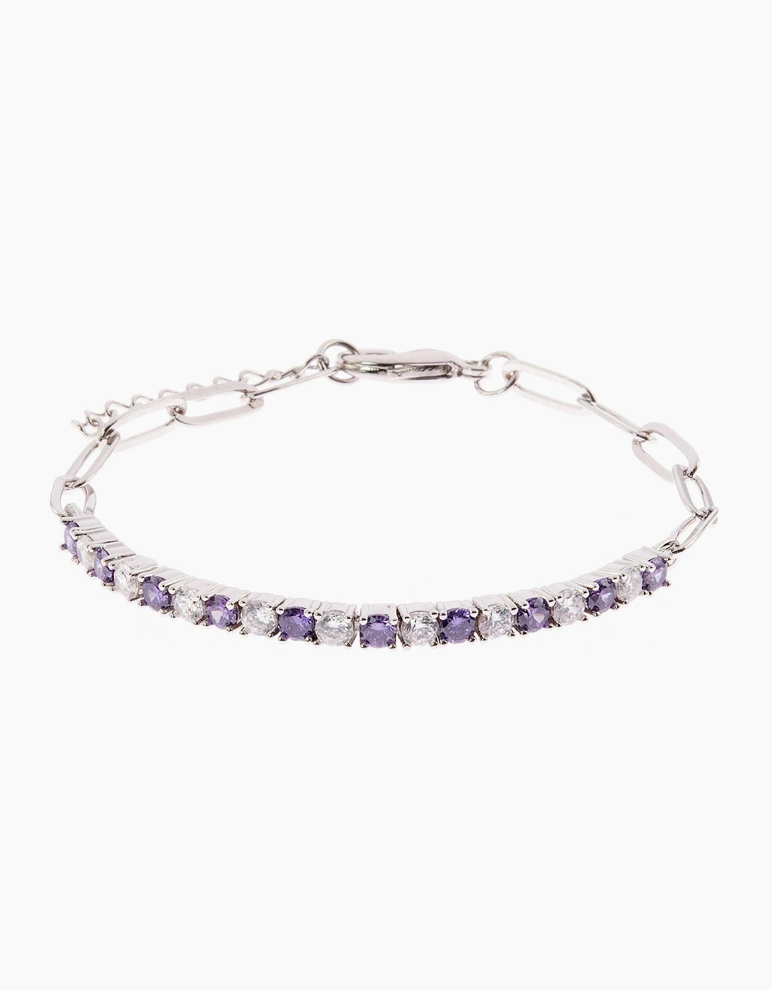 Ella Silver Tanzanite Tennis Bracelet