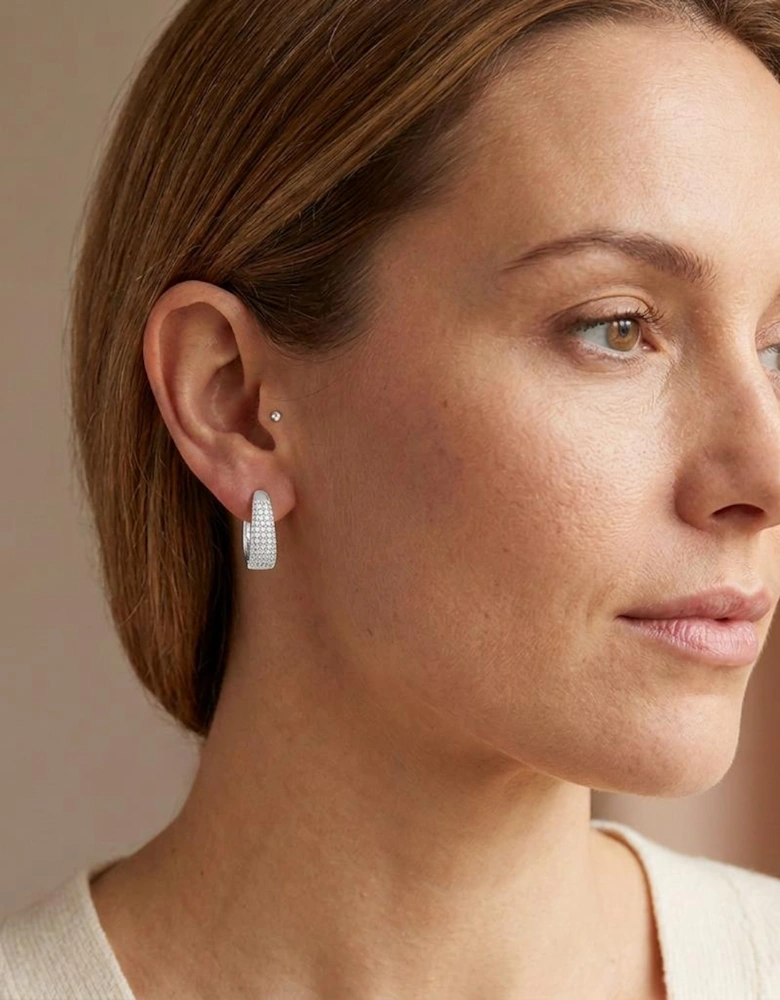 Cabo Silver Hoop Earrings