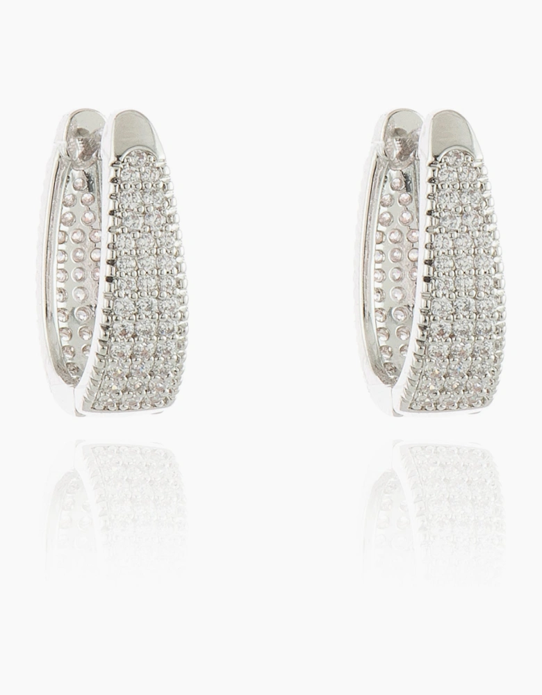 Cabo Silver Hoop Earrings