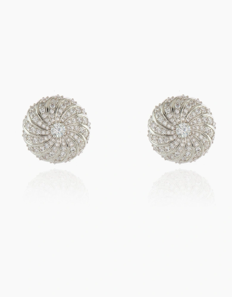 Rimon Silver Clip On Earrings