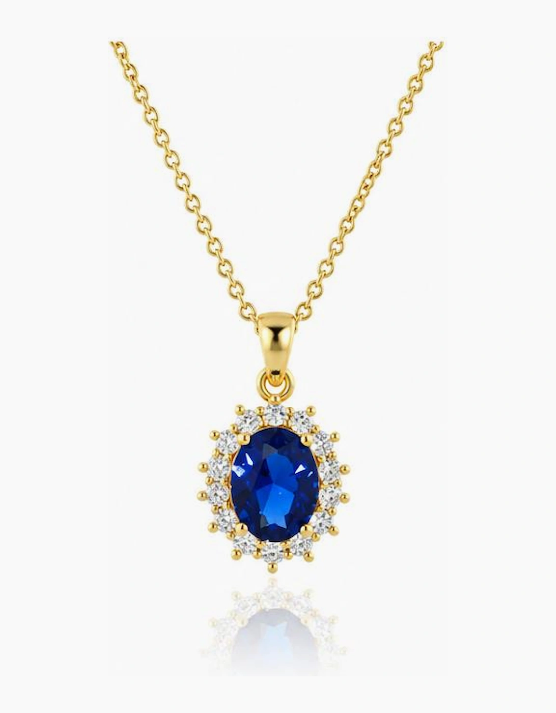 Dacia Gold Sapphire Pendant