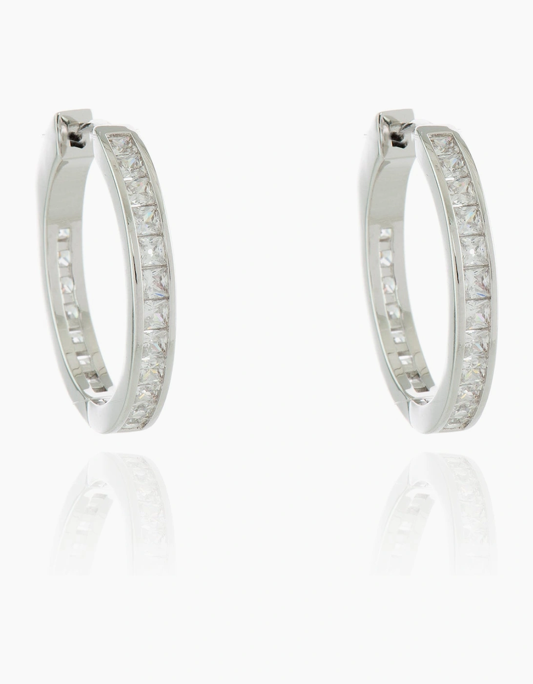 Hedia Silver Hoop Earrings