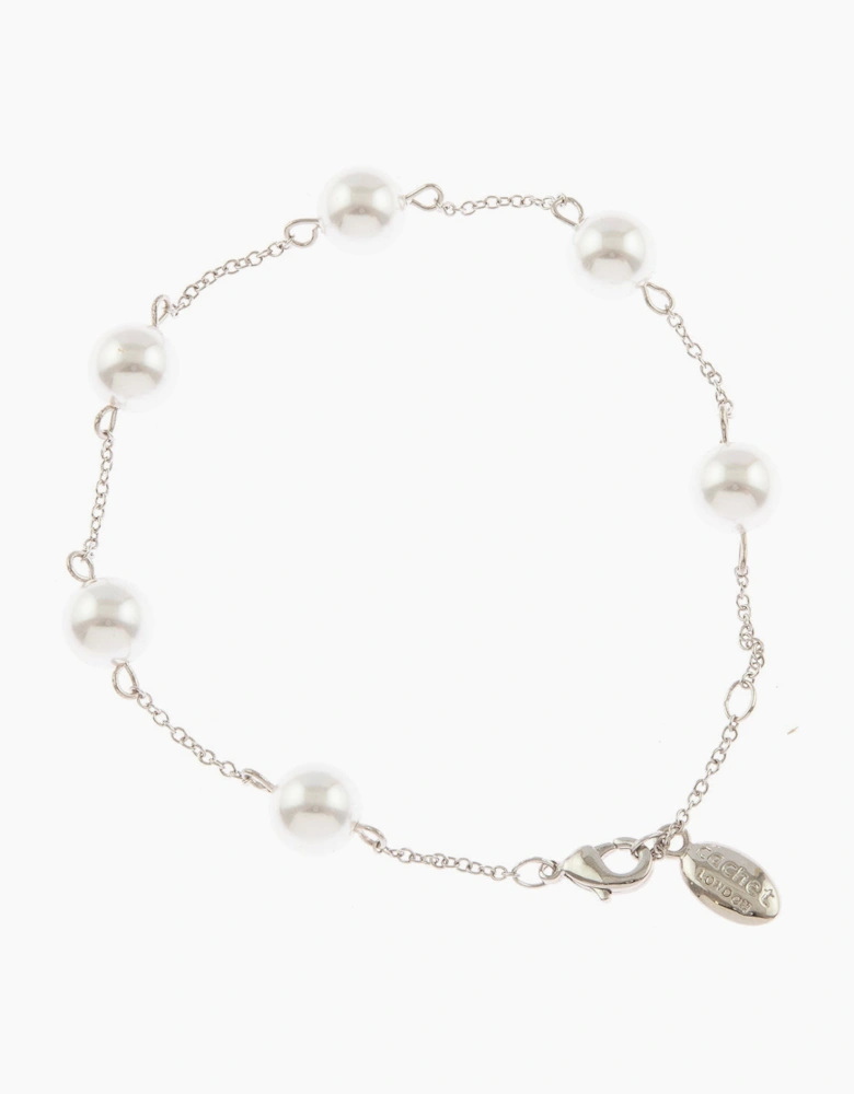 Pekoe Silver Pearl Bracelet