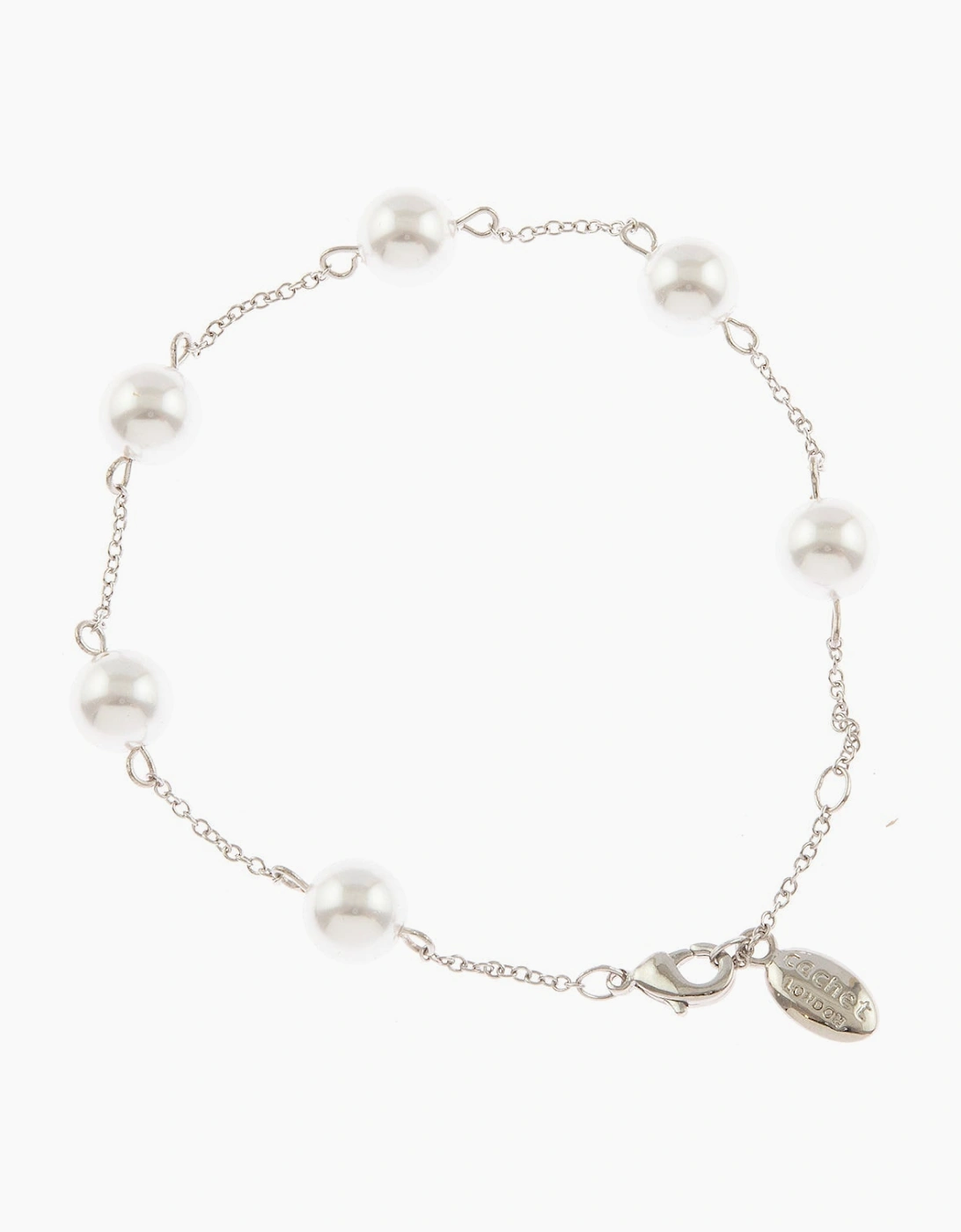Pekoe Silver Pearl Bracelet