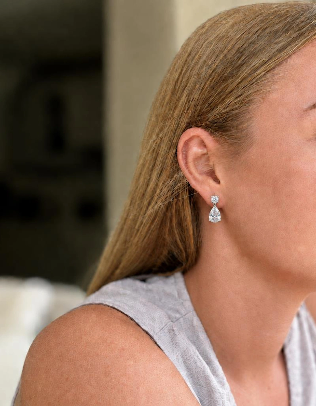 Sheri Silver Drop Earrings
