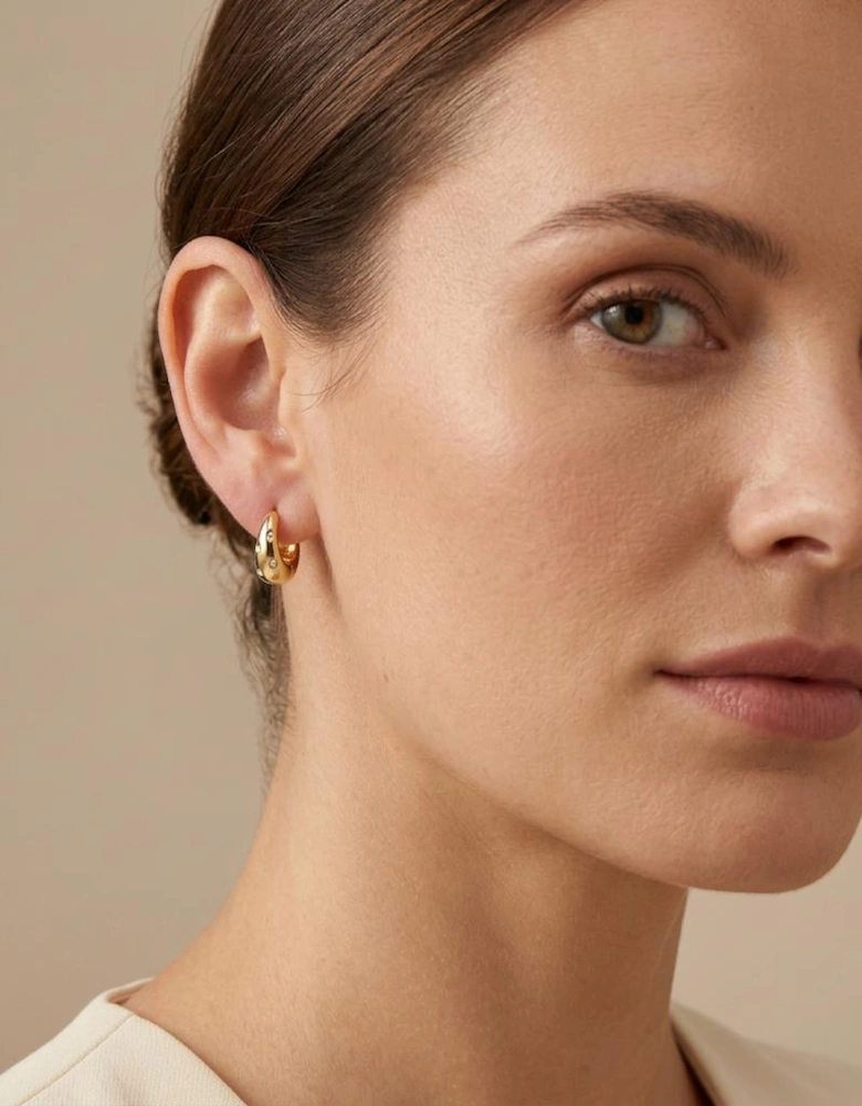 Gefen Gold Hoop Earrings