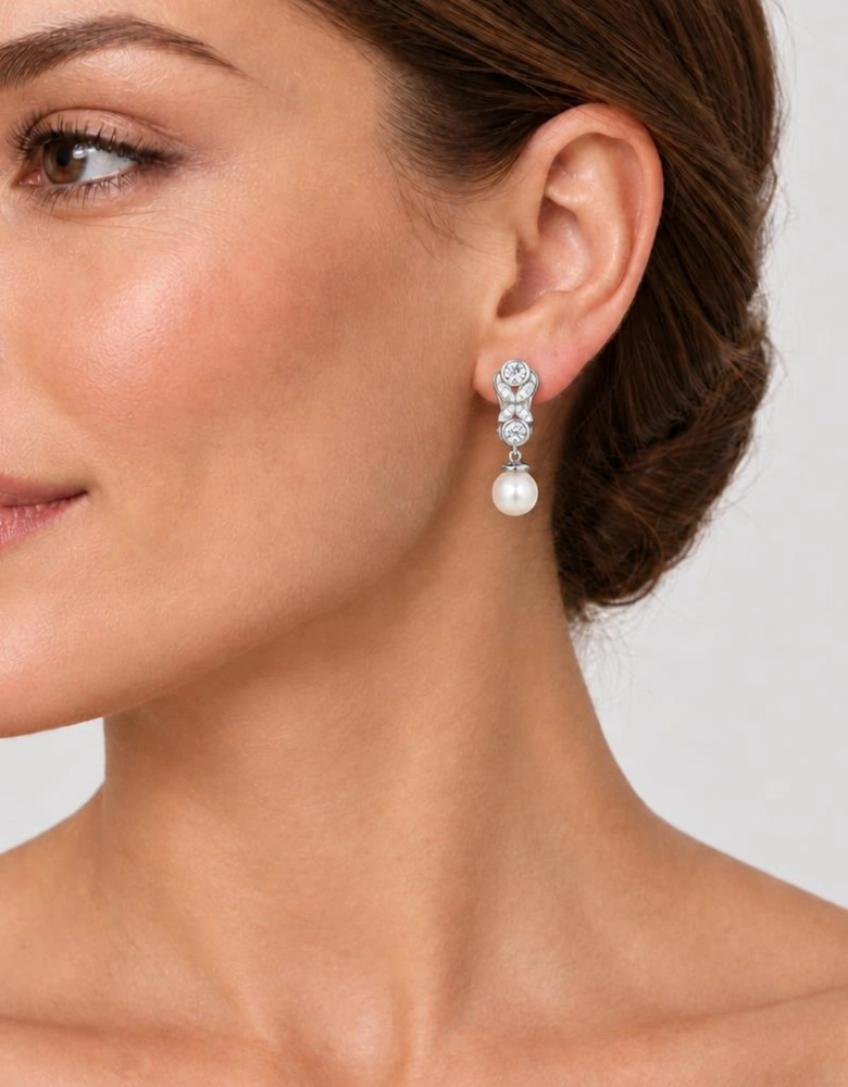Petra Silver Clip On Earrings