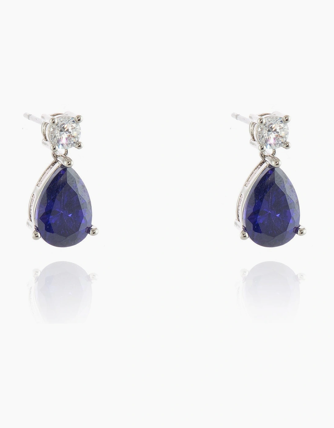 Sheri Silver Tanzanite Drop Earrings