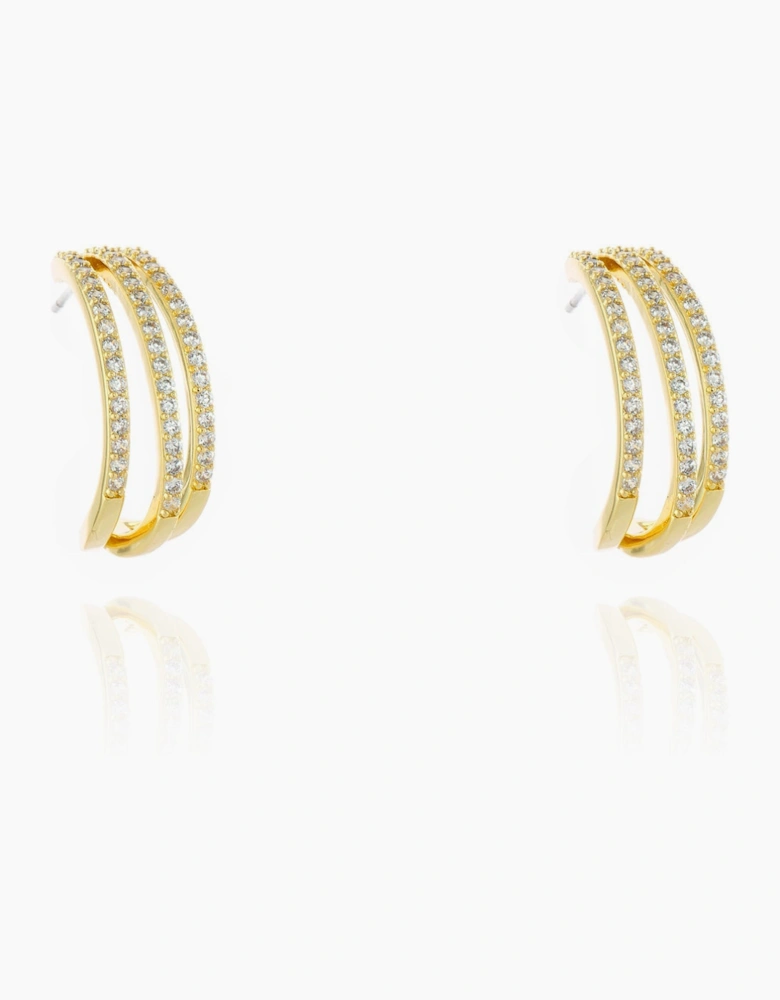 Domani  Gold Hoop Earrings