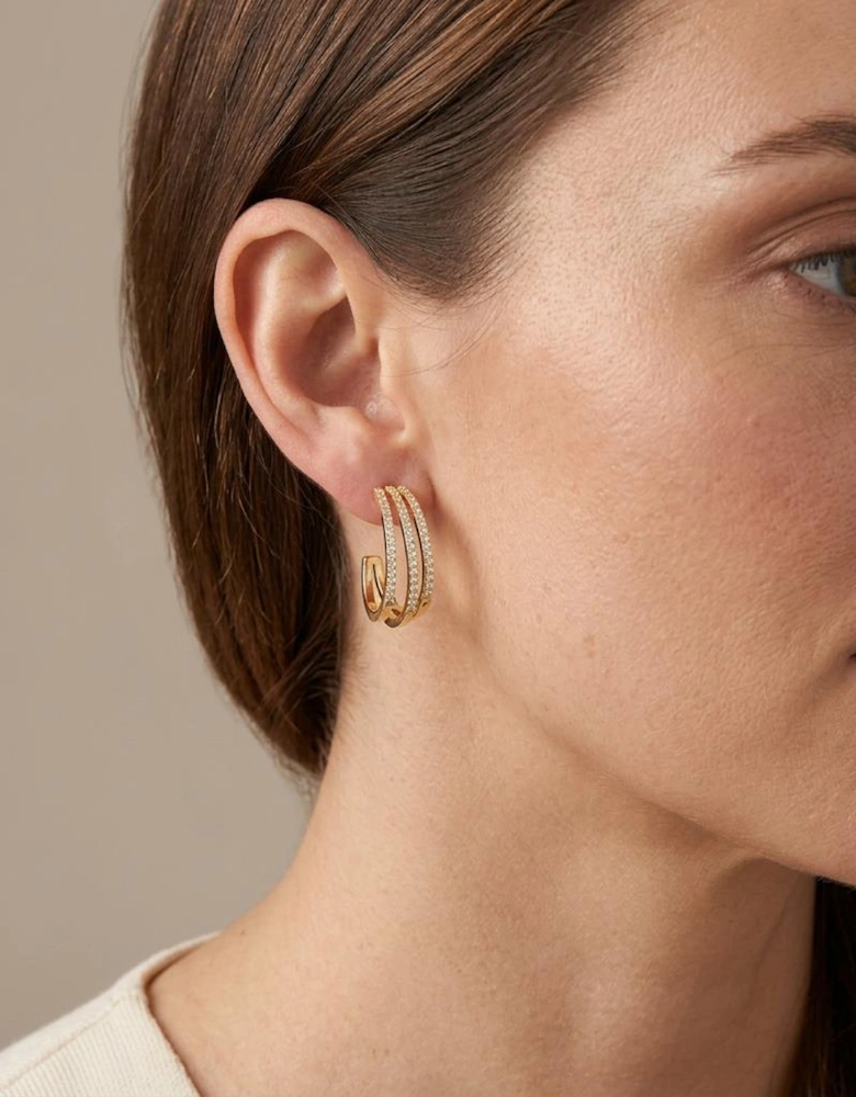 Domani  Gold Hoop Earrings