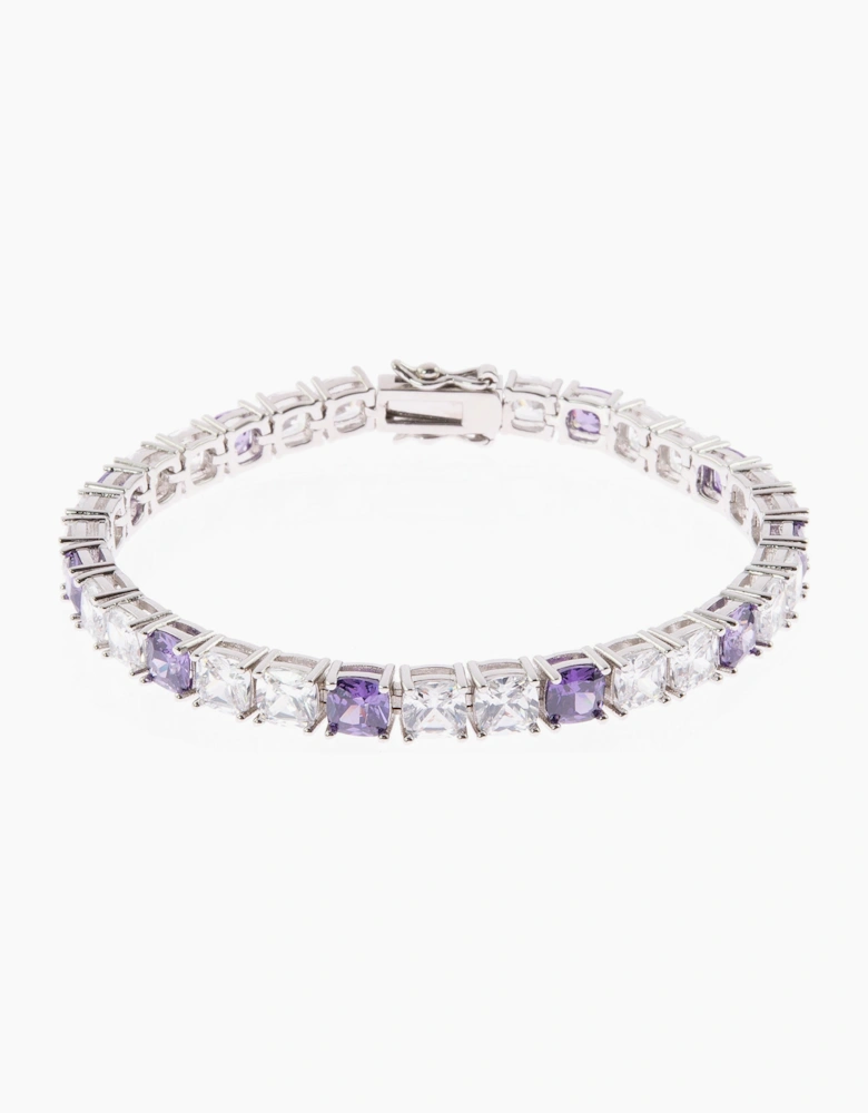 Adele Silver Tanzanite Tennis Bracelet