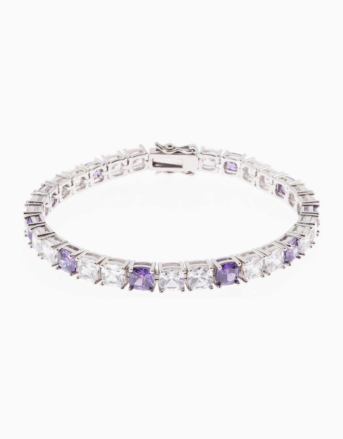 Adele Silver Tanzanite Tennis Bracelet