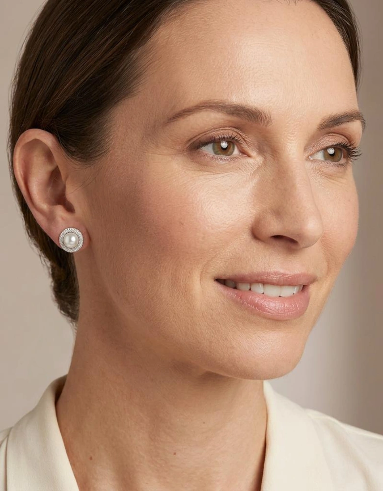 Peigi Pearl Silver Earrings