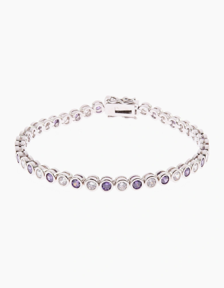 Dawn Silver Tanzanite Tennis Bracelet