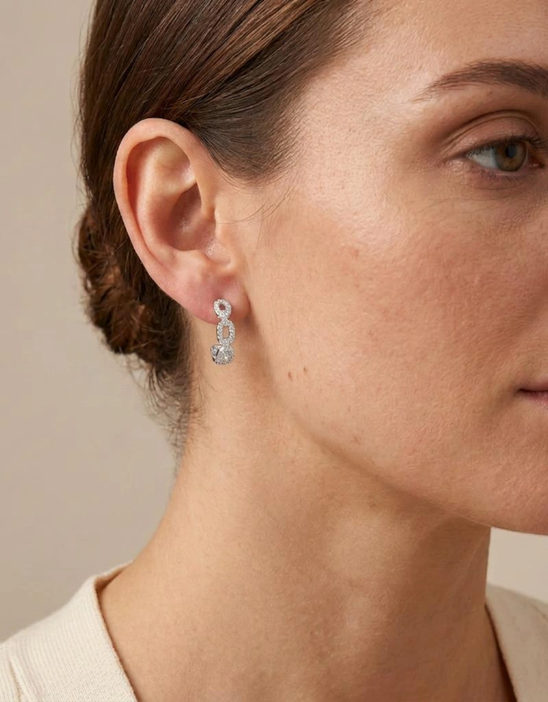 Freya  Silver Hoop Earrings