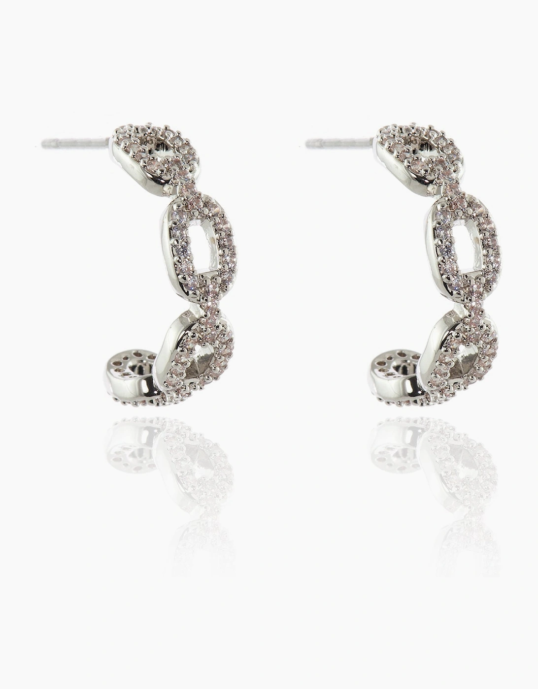 Freya  Silver Hoop Earrings