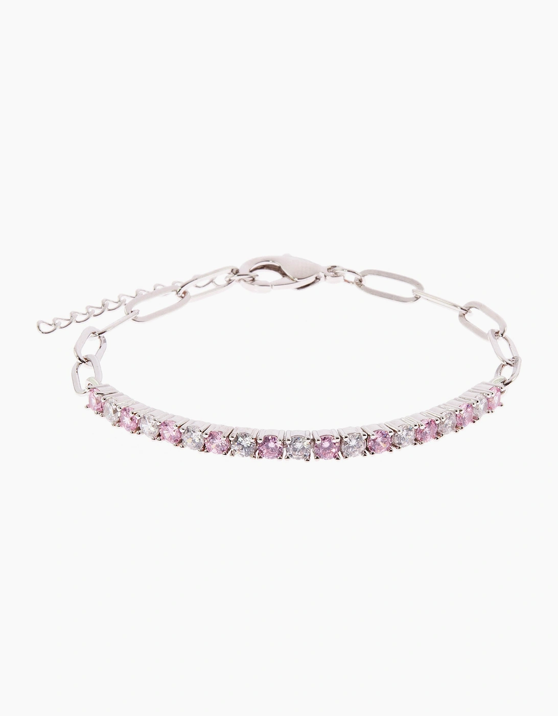 Ella Silver Rose Tennis Bracelet