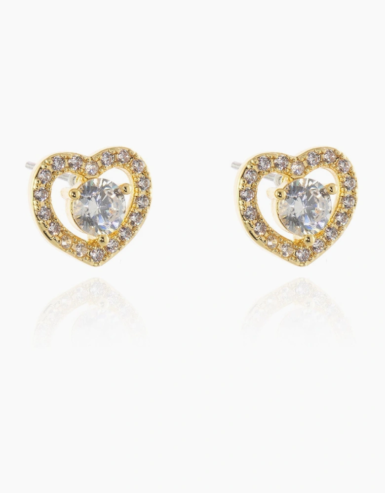 Cora Gold Heart Earrings