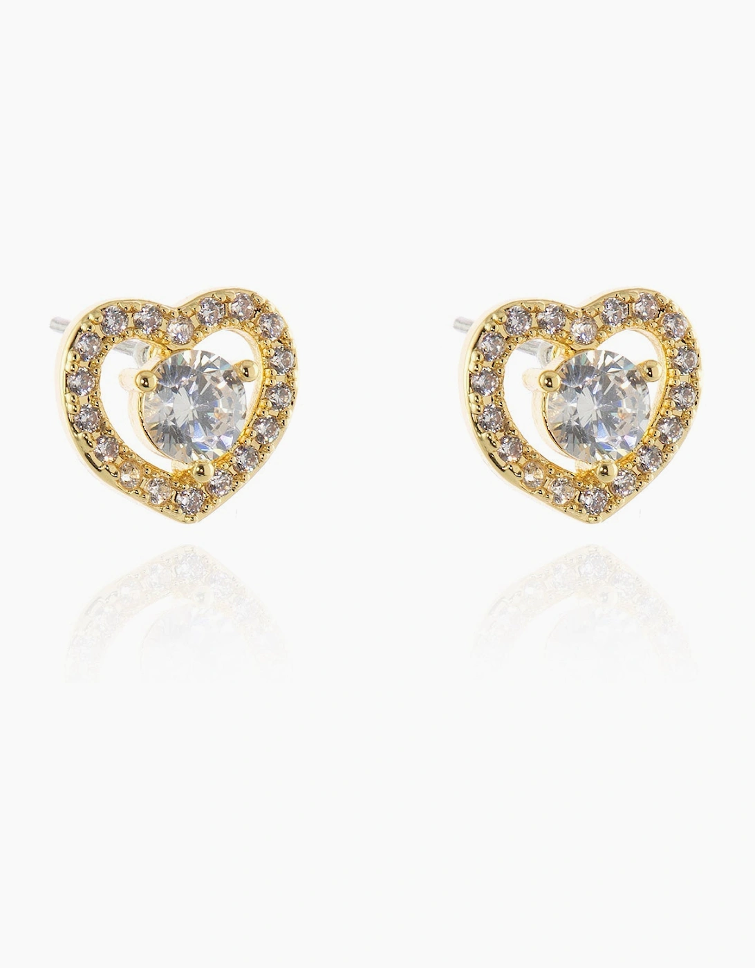 Cora Gold Heart Earrings