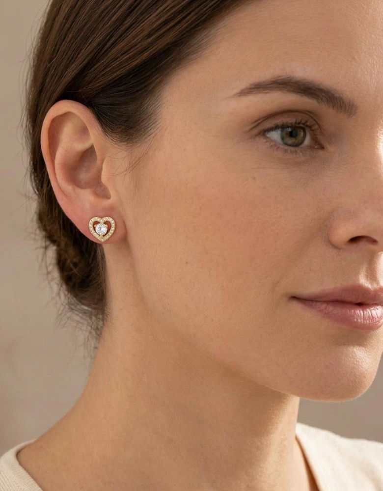 Cora Gold Heart Earrings