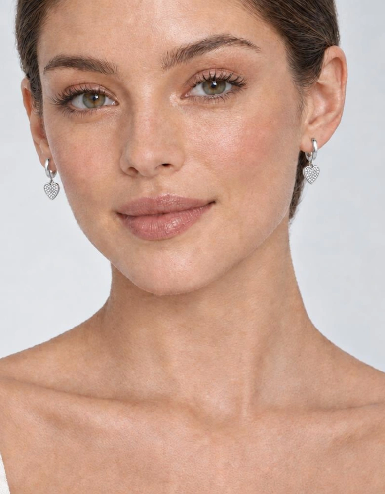 Mae Silver Huggie Hoop Earrings