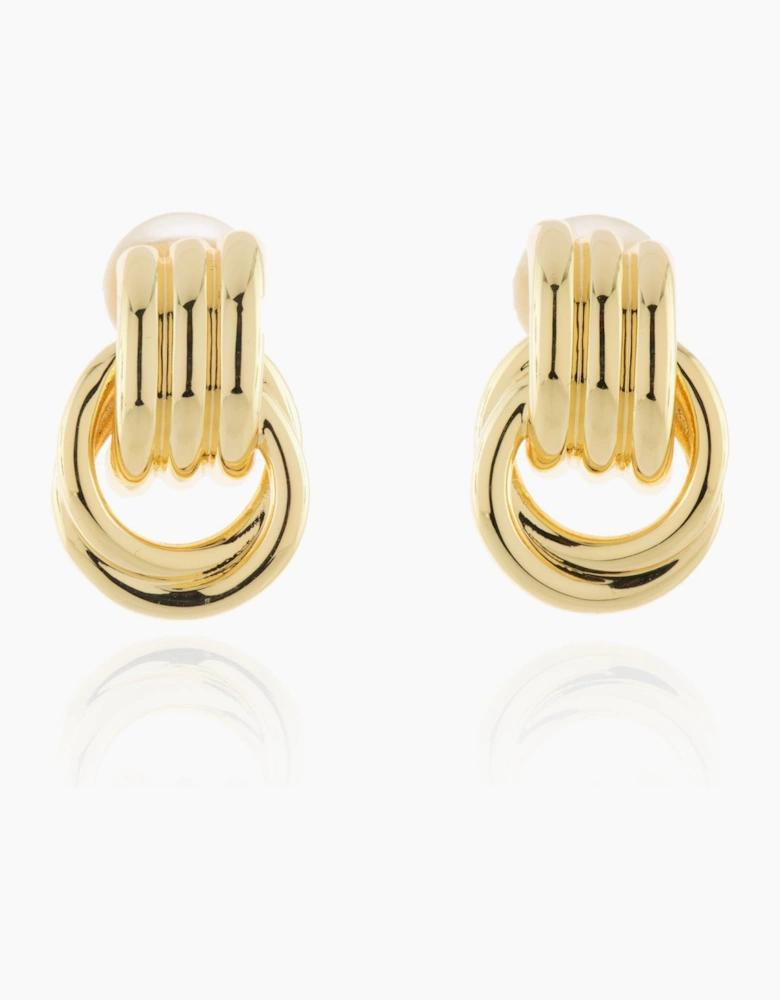 Grace Gold Clip-On Earrings