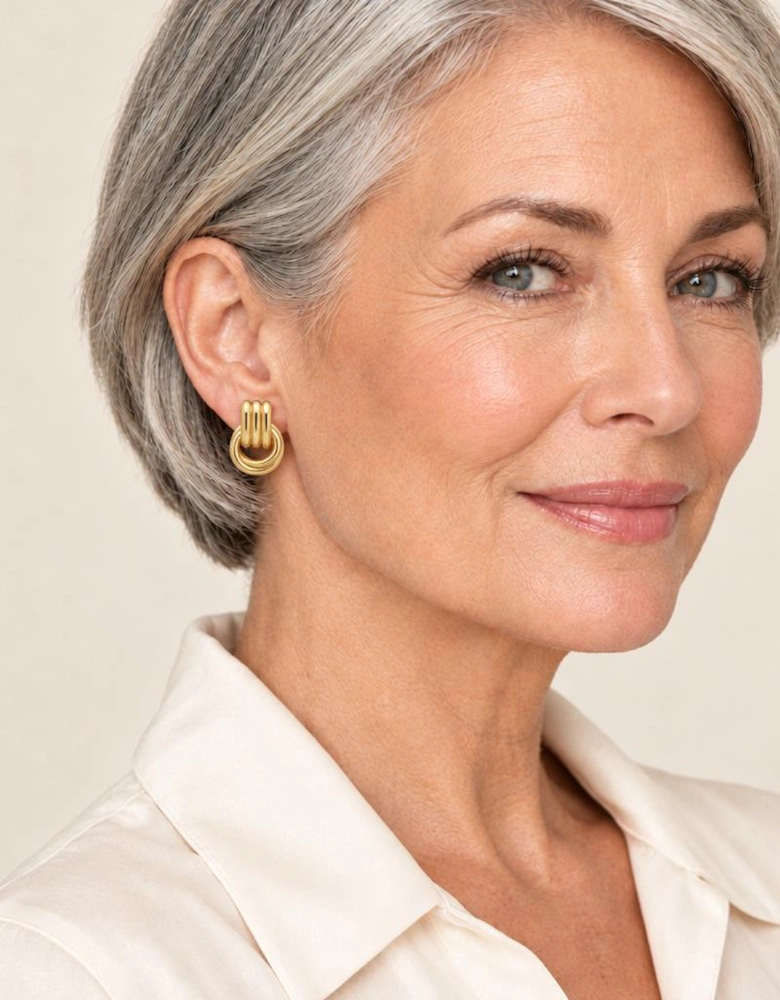 Grace Gold Clip-On Earrings