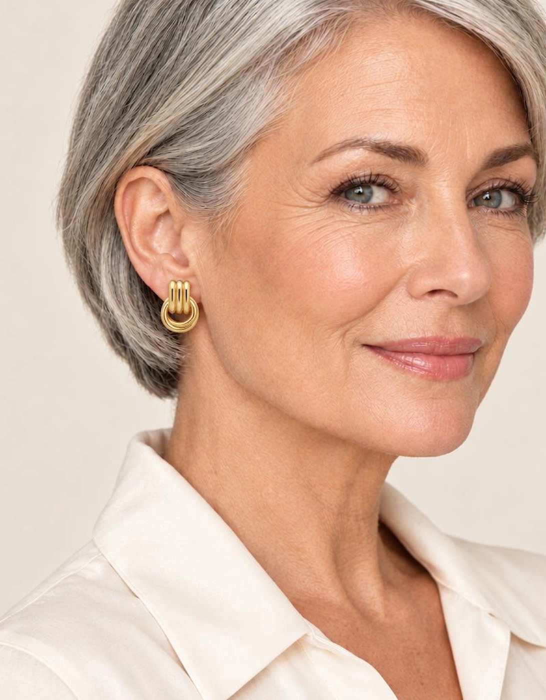 Grace Gold Clip-On Earrings