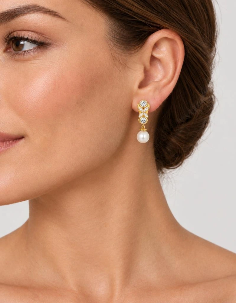 Petra Gold Clip On Earrings