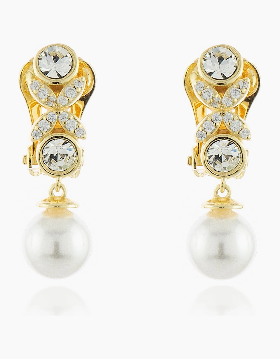 Petra Gold Clip On Earrings