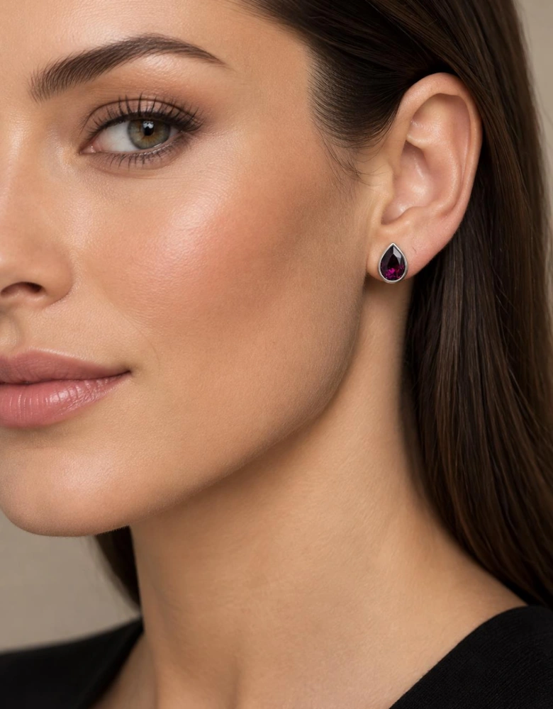 Ran Silver Amethyst Earrings