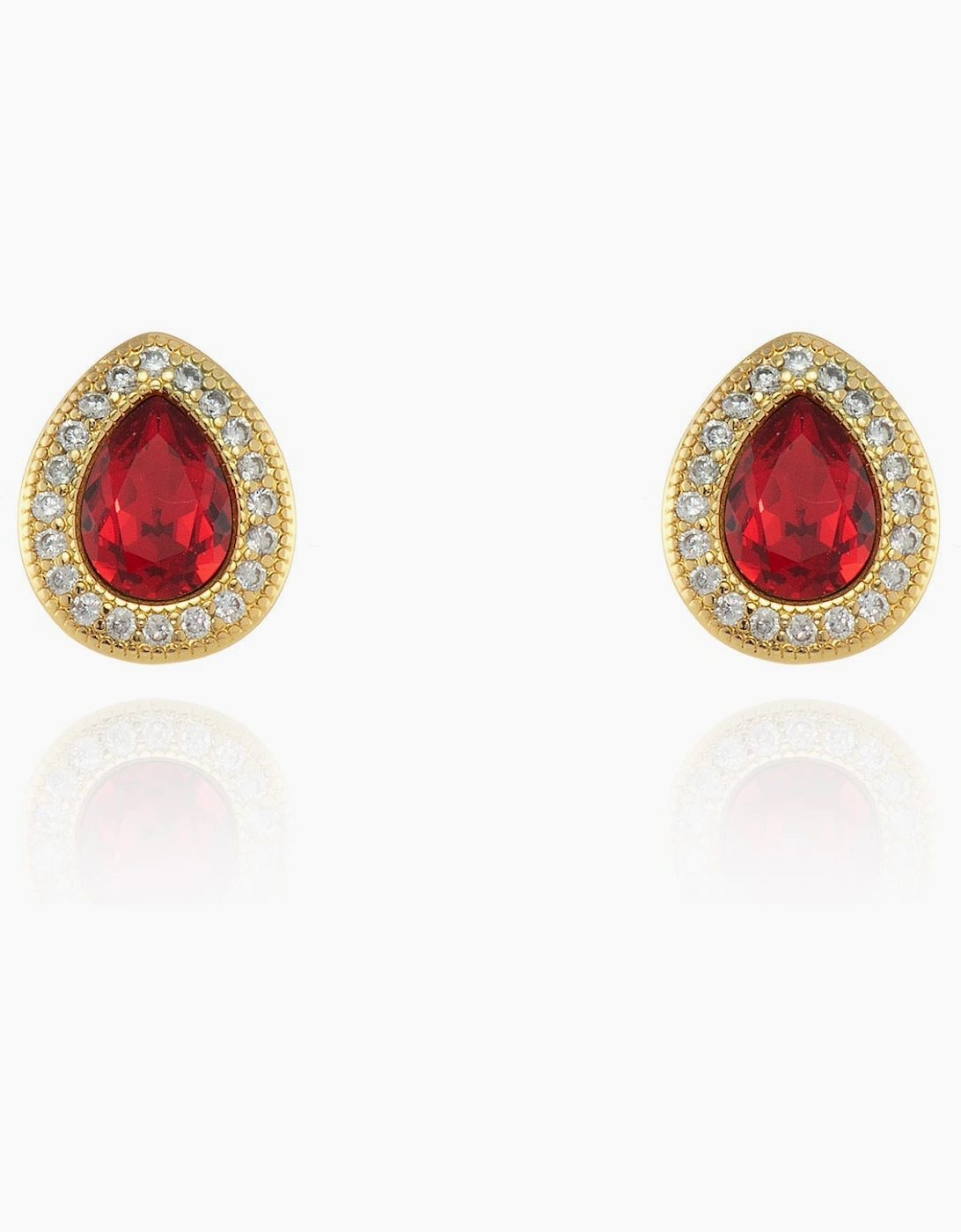 Talma Ruby Gold Earrings