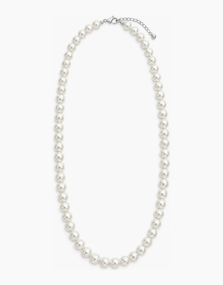 Petula Silver 60cm Pearl Necklace