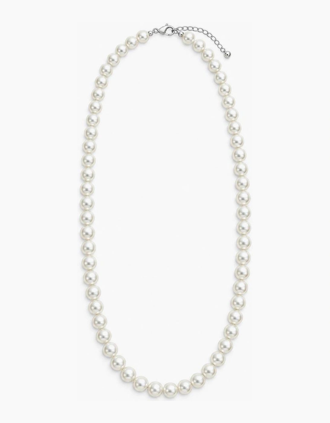 Petula Silver 60cm Pearl Necklace