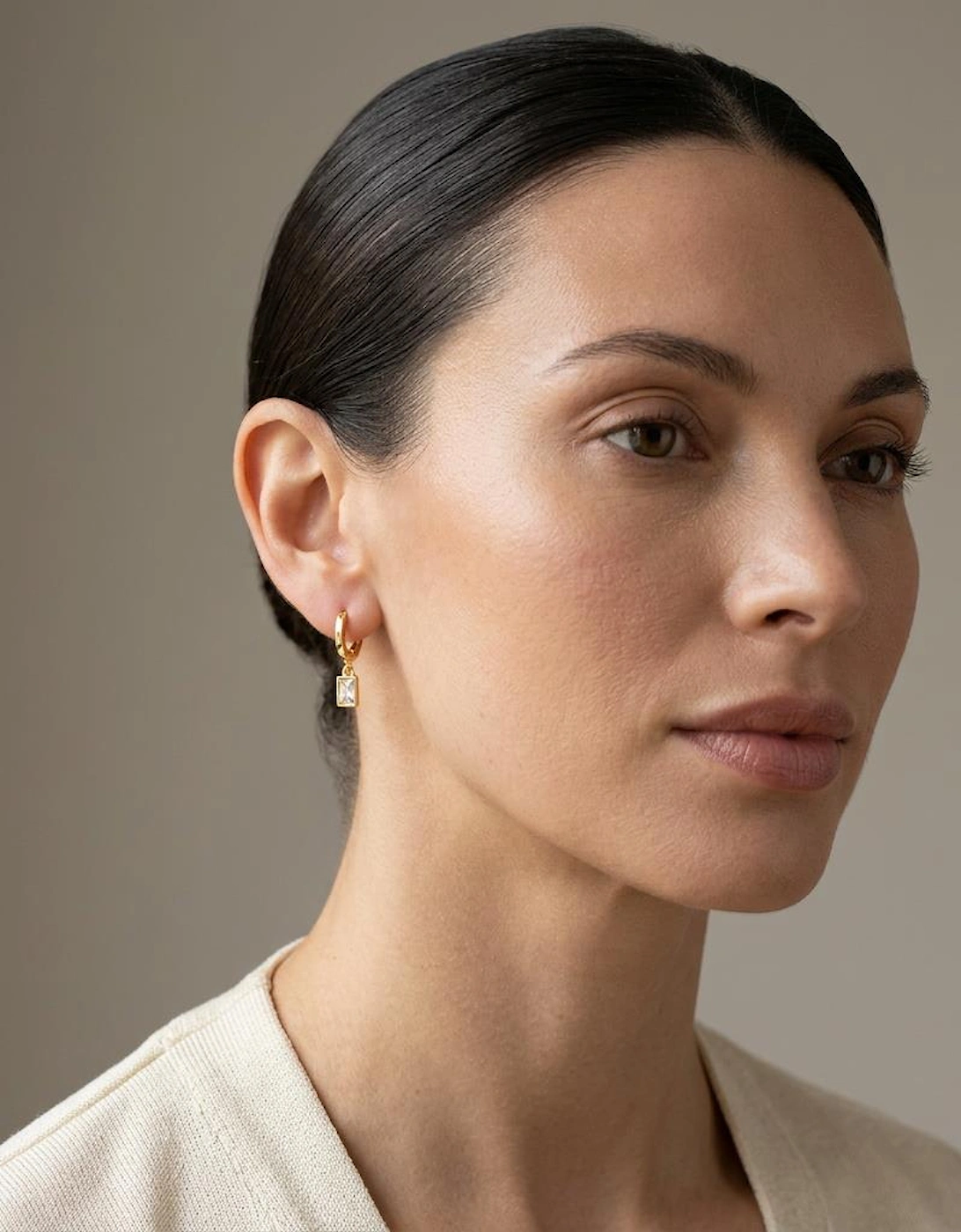 Rosala Gold Huggie Earrings