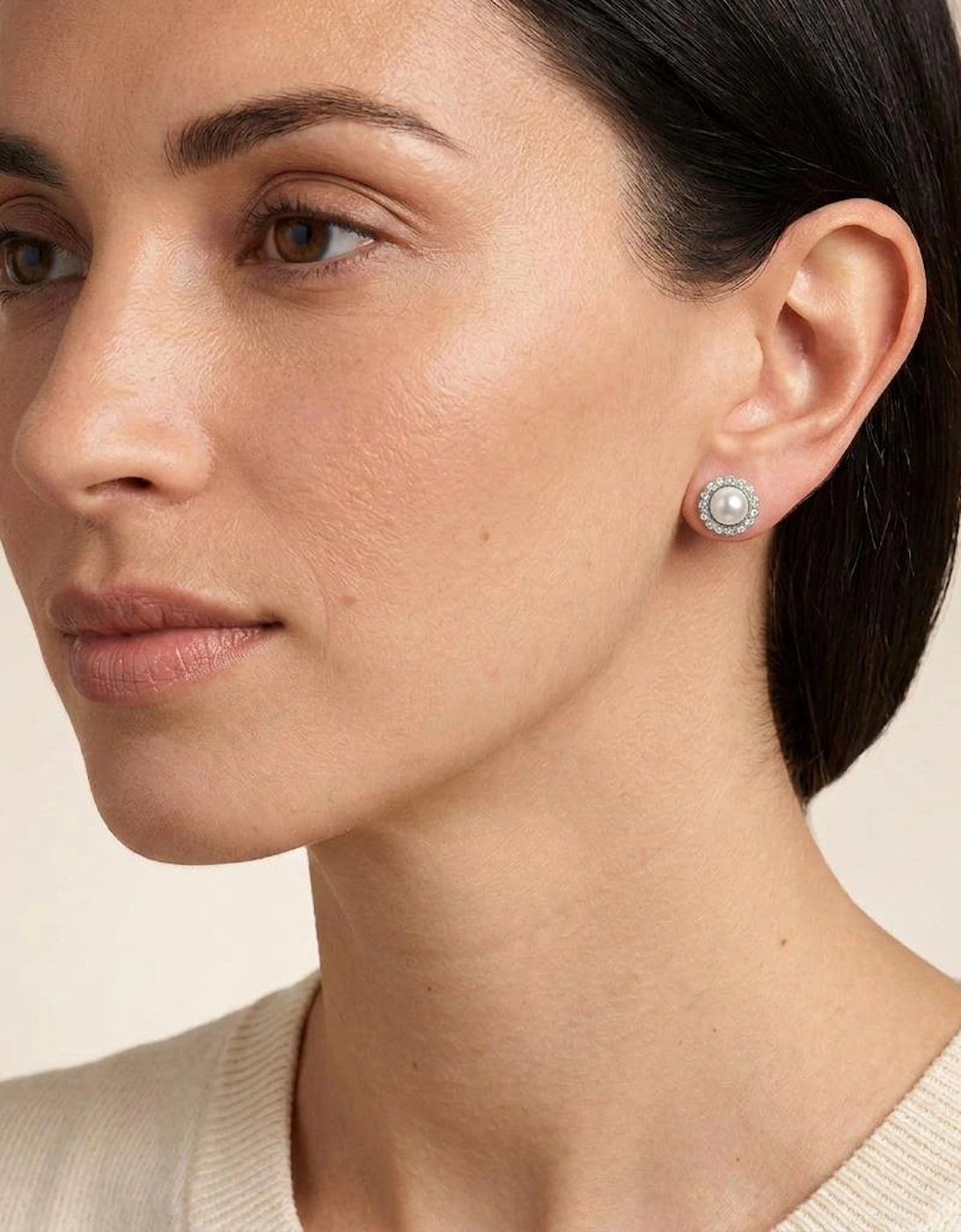 Jasmin Pearl Silver Earrings