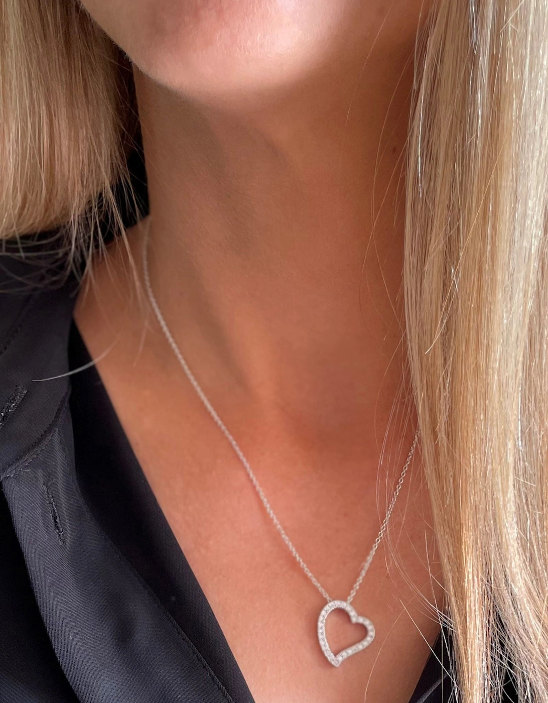 Hebe Silver Heart Pendant