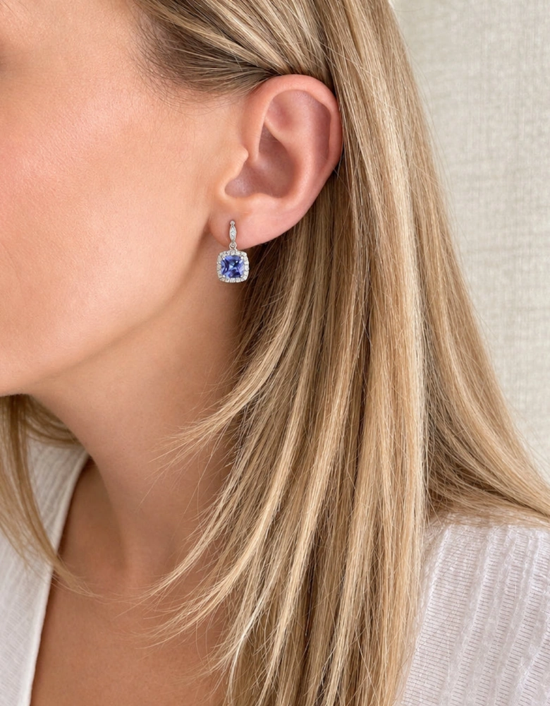 Tanis Silver Tanzanite Earrings