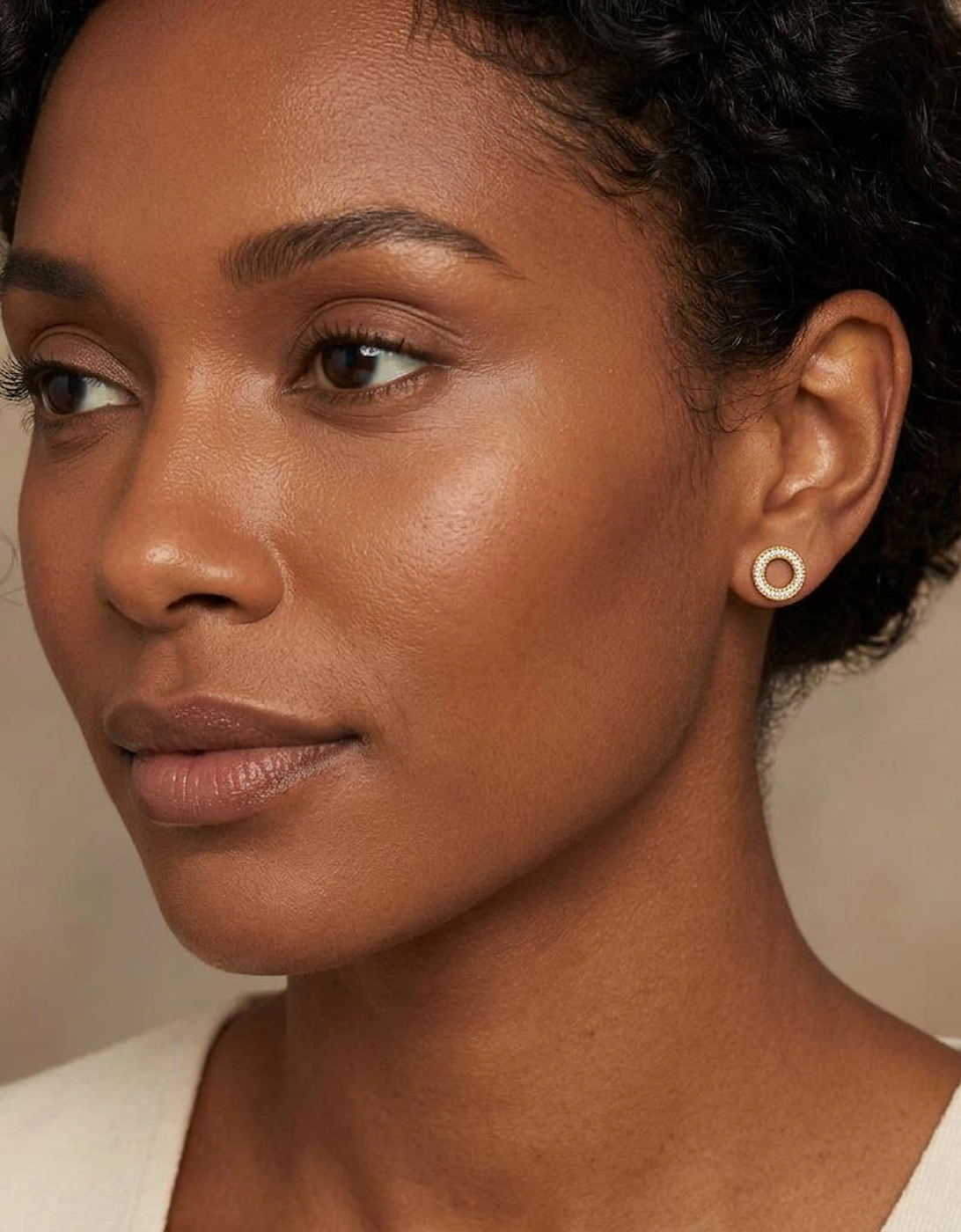 Halo Gold Earrings