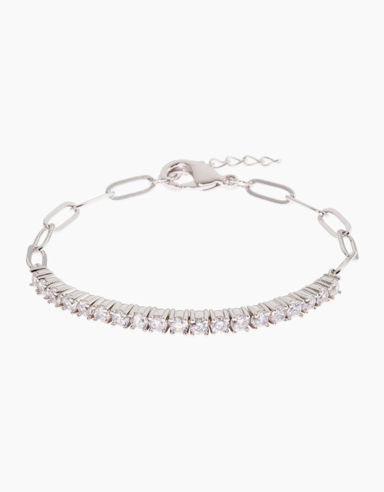 Ella Silver Tennis Bracelet