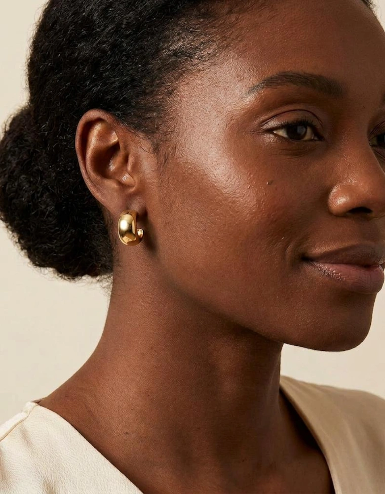 Willow Gold Hoop Earrings