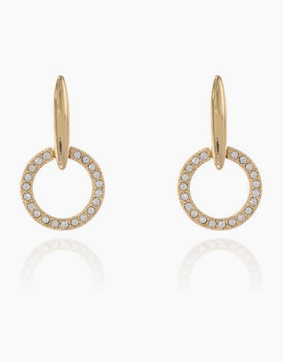 Cachet London Unisex Silver/White/Silver Lara Drop Gold Earrings