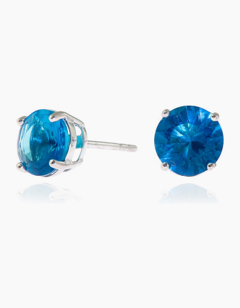 Lana 8mm  Sapphire Earrings