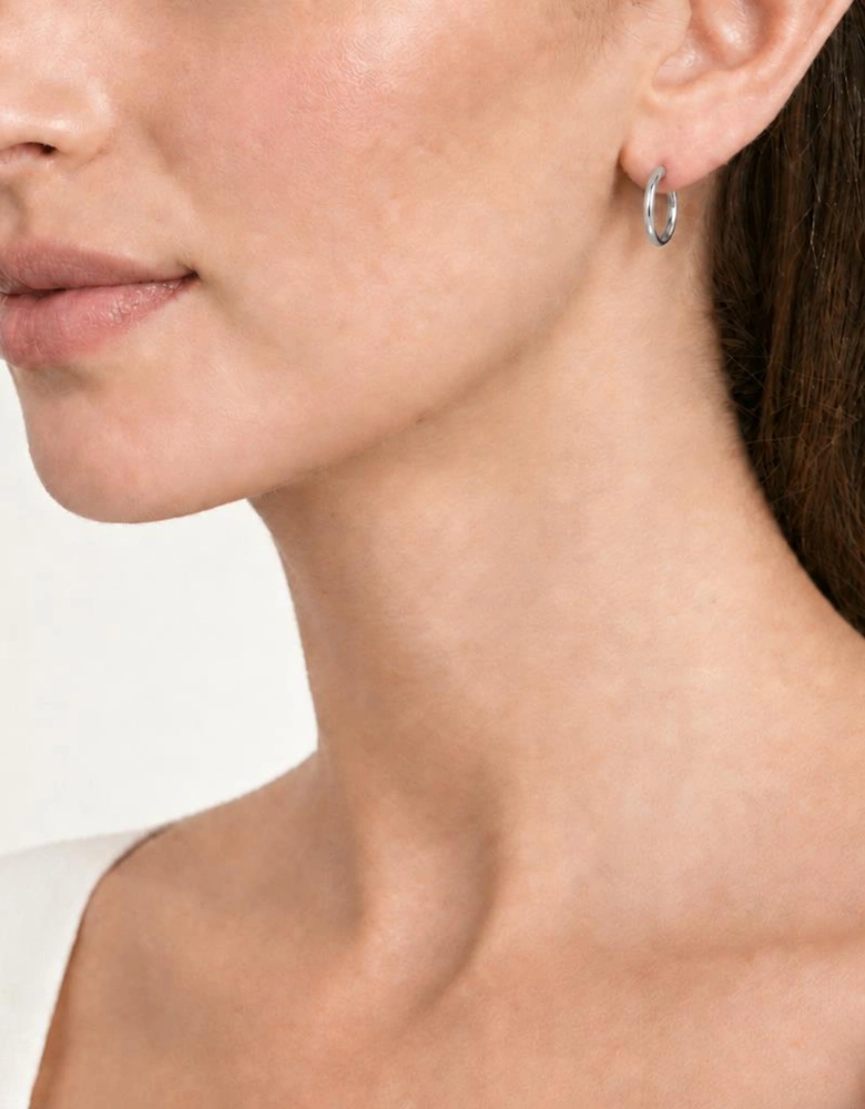 Keely 12mm Silver Earrings