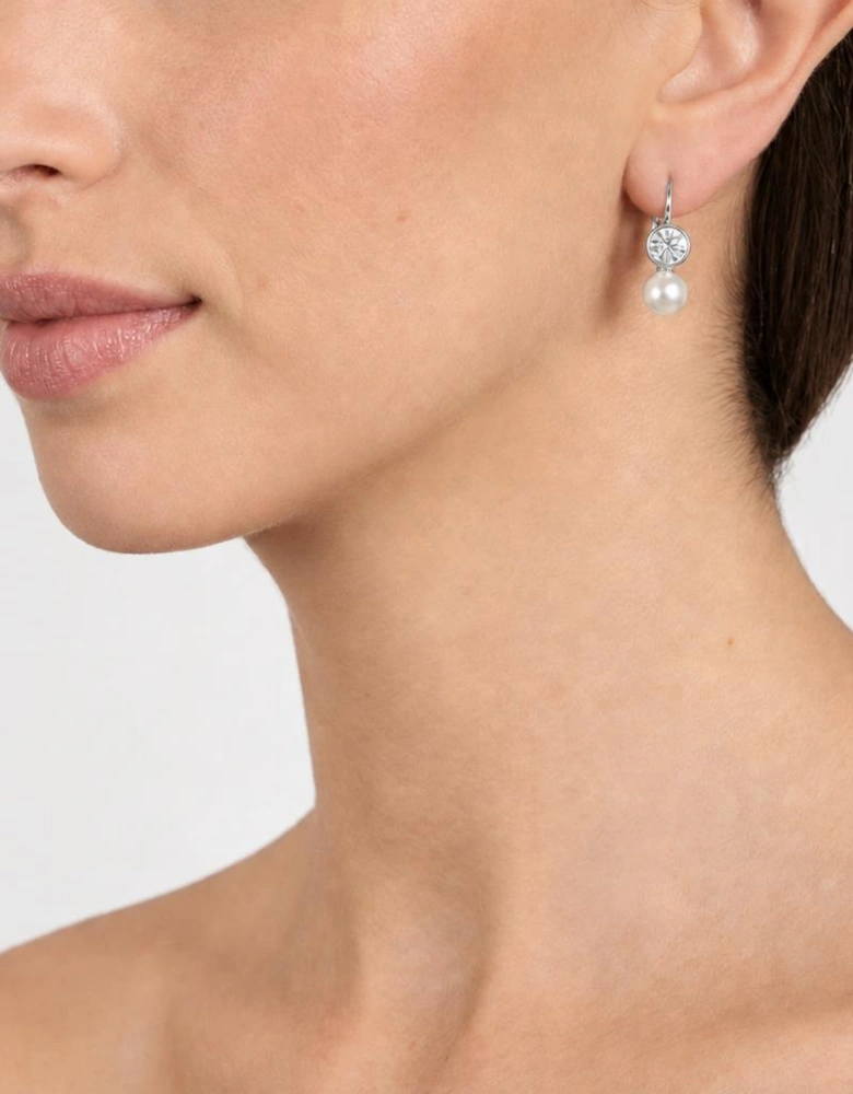 Mimi Silver Lever Back Earrings