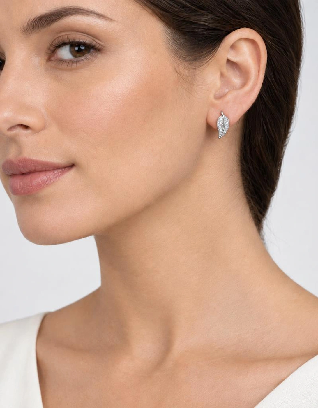 Leafy Silver Earrings