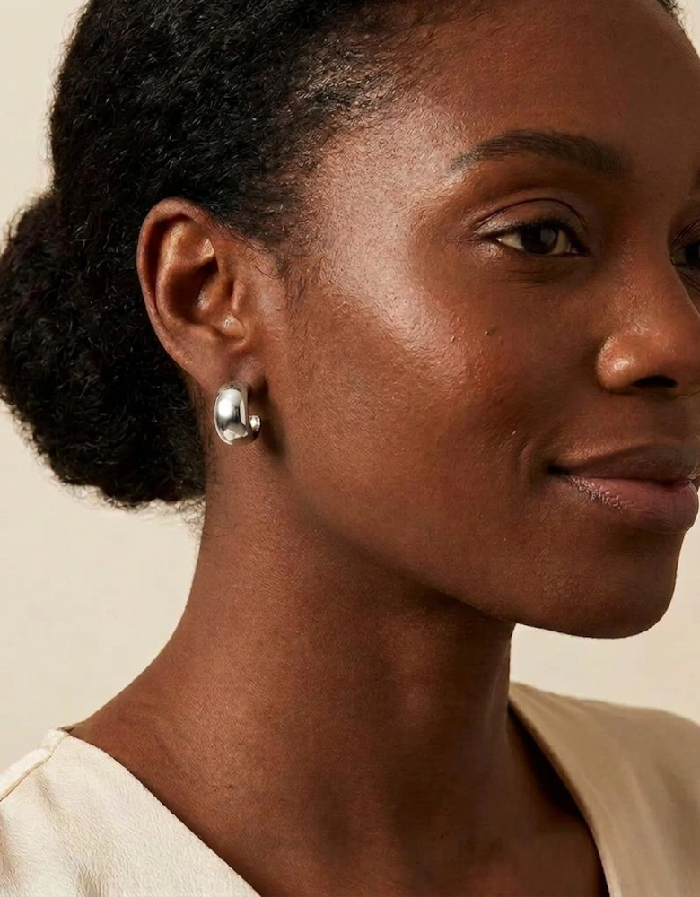 Willow Silver Hoop Earrings